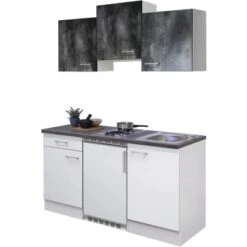 Flex-Well Classic Singleküche Lucca 150 Cm Weiß-Caledonia 9 Flex-Well Classic Singleküche Lucca 150 Cm Weiß-Caledonia -Küche Zu Hause 001000luccacaledonia frei1