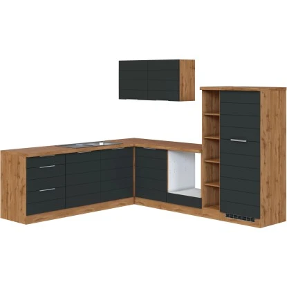 Held Möbel Winkelküche 240 Cm - 270 Cm Matt Grau-Wotaneiche Ohne E-Geräte 3 Held Möbel Winkelküche 240 Cm - 270 Cm Matt Grau-Wotaneiche Ohne E-Geräte – Bild 3