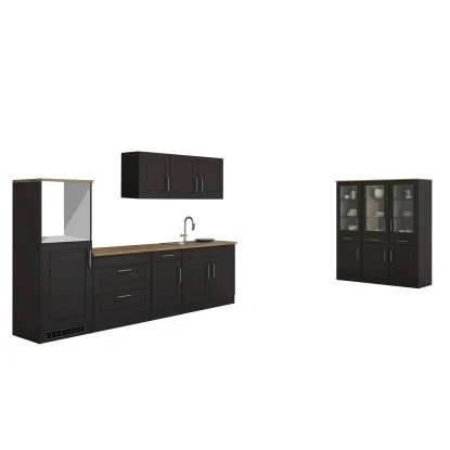 Held Möbel Küchenzeile Rom 290 Cm Landhaus Grau Matt Ohne E-Geräte 1 Held Möbel Küchenzeile Rom 290 Cm Landhaus Grau Matt Ohne E-Geräte