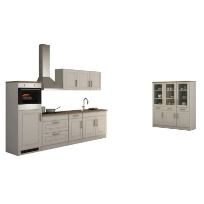 Held Möbel Küchenzeile Rom 290 Cm Landhaus Weiß Matt Mit E-Geräten 3 Held Möbel Küchenzeile Rom 290 Cm Landhaus Weiß Matt Mit E-Geräten – Bild 3