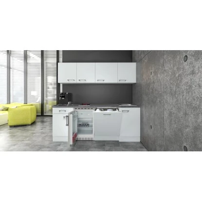 Flex-Well Exclusiv Büroküche Joelina 210 Cm Weiß 4 Flex-Well Exclusiv Büroküche Joelina 210 Cm Weiß – Bild 4