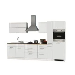 Held Möbel Küchenzeile Mailand 320 Cm Weiß Hochglanz-Weiß Matt Mit E-Geräten 13 Held Möbel Küchenzeile Mailand 320 Cm Weiß Hochglanz-Weiß Matt Mit E-Geräten -Küche Zu Hause 1439 11016600 616.1.6210 1