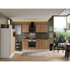 Respekta Selection Küchenzeile Elisabeth RS340WAH 340 Cm Artisan Eiche Nb.-Weiß -Küche Zu Hause 145406 4384 4