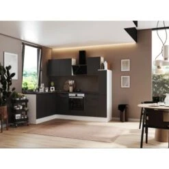 Respekta Selection Winkelküche Elisabeth RSL250WGH 250 Cm Grau-Weiß