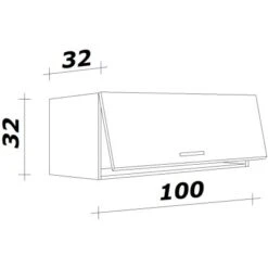 Flex-Well Exclusiv Kurz-Hängeschrank Joelina 100 X 32 Cm Weiß 4 Flex-Well Exclusiv Kurz-Hängeschrank Joelina 100 X 32 Cm Weiß -Küche Zu Hause 164392 4051 5