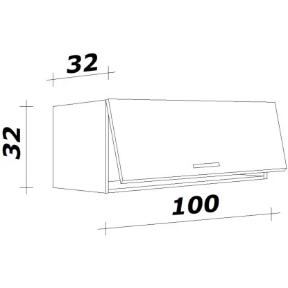 Flex-Well Exclusiv Kurz-Hängeschrank Joelina 100 X 32 Cm Weiß 2 Flex-Well Exclusiv Kurz-Hängeschrank Joelina 100 X 32 Cm Weiß – Bild 2