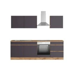 Held Möbel Küchenzeile Turin 240 Cm Graphit-Wotaneiche Mit E-Geräten 21 Held Möbel Küchenzeile Turin 240 Cm Graphit-Wotaneiche Mit E-Geräten -Küche Zu Hause 1679 11016600 1101.6311 1a