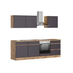 Held Möbel Küchenzeile Turin 240 Cm Graphit-Wotaneiche Mit E-Geräten 22 Held Möbel Küchenzeile Turin 240 Cm Graphit-Wotaneiche Mit E-Geräten -Küche Zu Hause 1679 11016600 1101.6311 1b