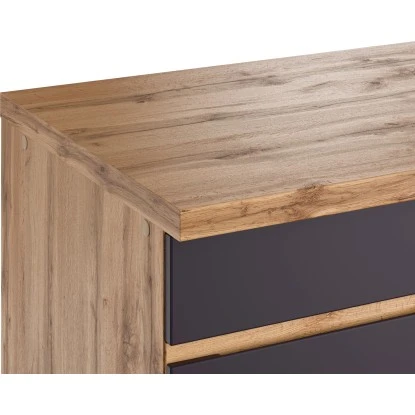 Held Möbel Küchenunterschrank Turin 60 Cm 1 Tür 1 Schublade Graphit/Wotaneiche 5 Held Möbel Küchenunterschrank Turin 60 Cm 1 Tür 1 Schublade Graphit/Wotaneiche – Bild 5