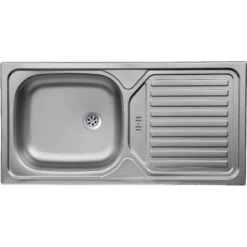 Held Möbel Spülenunterschrank Turin 120 Cm Mit GSP-Blende Wotaneiche/Graphit -Küche Zu Hause 189425 11016600 CU 16