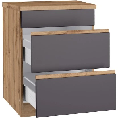 Held Möbel Kochfeldumbauschrank Turin 60 Cm Graphit/Wotaneiche 3 Held Möbel Kochfeldumbauschrank Turin 60 Cm Graphit/Wotaneiche – Bild 3