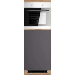 Held Möbel Ofenumbauschrank Turin 60 Cm Graphit/Wotaneiche -Küche Zu Hause 189537 11016600 S 01