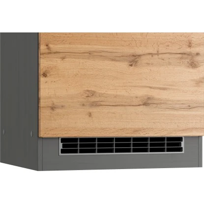 Held Möbel Umbauschrank Für Kühl/Gefrierkombi Turin 60 Cm Wotaneiche/Graphit 6 Held Möbel Umbauschrank Für Kühl/Gefrierkombi Turin 60 Cm Wotaneiche/Graphit – Bild 6