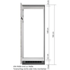 Held Möbel Umbauschrank Für Kühl/Gefrierkombi Turin 60 Cm Wotaneiche/Graphit 19 Held Möbel Umbauschrank Für Kühl/Gefrierkombi Turin 60 Cm Wotaneiche/Graphit -Küche Zu Hause 189542 11016600 VM 08
