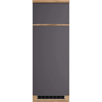 Held Möbel Umbauschrank Für Kühl/Gefrierkombi Turin 60 Cm Graphit/Wotaneiche 2 Held Möbel Umbauschrank Für Kühl/Gefrierkombi Turin 60 Cm Graphit/Wotaneiche – Bild 2