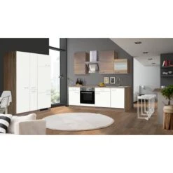Flex-Well Classic Küchenzeile Florida 360 Cm Weiß-Sonoma Eiche Nachbildung 6 Flex-Well Classic Küchenzeile Florida 360 Cm Weiß-Sonoma Eiche Nachbildung -Küche Zu Hause 1 G3602904040Florida30Grad