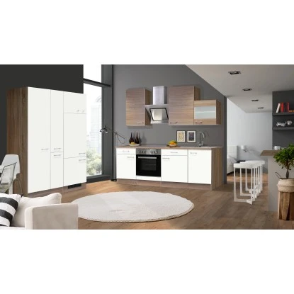 Flex-Well Classic Küchenzeile Florida 360 Cm Weiß-Sonoma Eiche Nachbildung 3 Flex-Well Classic Küchenzeile Florida 360 Cm Weiß-Sonoma Eiche Nachbildung – Bild 3