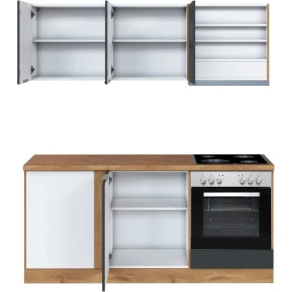 Held Möbel Winkelküche 240 Cm - 180 Cm Matt Weiß-Wotaneiche 6 Held Möbel Winkelküche 240 Cm - 180 Cm Matt Weiß-Wotaneiche – Bild 6