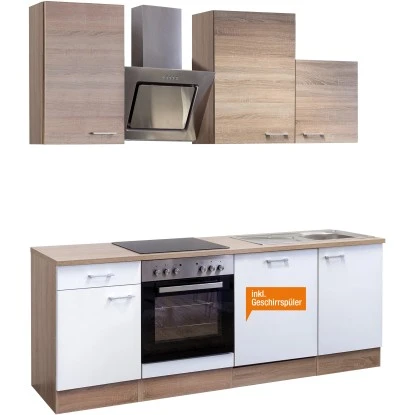 Flex-Well Classic Küchenzeile Florida 220 Cm Sonoma Eiche-Weiß-Sonoma Eiche 3 Flex-Well Classic Küchenzeile Florida 220 Cm Sonoma Eiche-Weiß-Sonoma Eiche – Bild 3