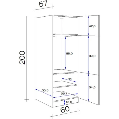 Flex-Well Classic Geräteumbauschrank Wito 60 Cm Weiß 2 Flex-Well Classic Geräteumbauschrank Wito 60 Cm Weiß – Bild 2