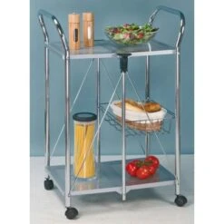 Wenko Beistell- Und Küchenwagen Sunny Silber 10 Wenko Beistell- Und Küchenwagen Sunny Silber -Küche Zu Hause 2910677 1068 900060100 2