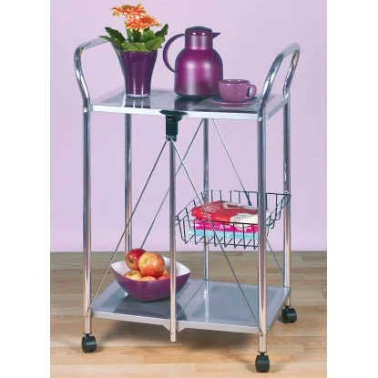 Wenko Beistell- Und Küchenwagen Sunny Silber 5 Wenko Beistell- Und Küchenwagen Sunny Silber – Bild 5