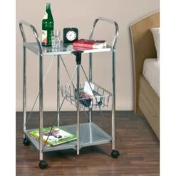 Wenko Beistell- Und Küchenwagen Sunny Silber 12 Wenko Beistell- Und Küchenwagen Sunny Silber -Küche Zu Hause 2910677 1068 900060100 4