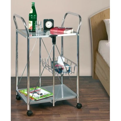 Wenko Beistell- Und Küchenwagen Sunny Silber 6 Wenko Beistell- Und Küchenwagen Sunny Silber – Bild 6