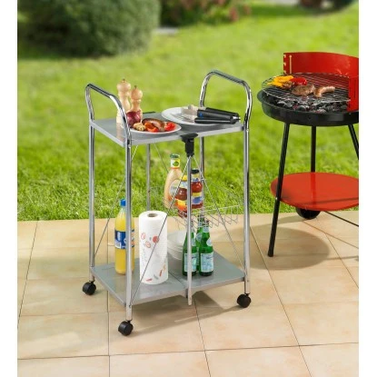 Wenko Beistell- Und Küchenwagen Sunny Silber 7 Wenko Beistell- Und Küchenwagen Sunny Silber – Bild 7