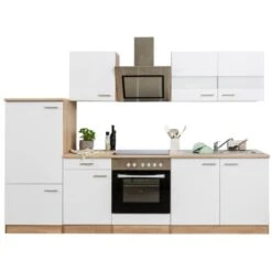 Respekta Küchenzeile 270 Cm Mit Glaskeramikkochfeld Weiß - Eiche Sägerau 38 Respekta Küchenzeile 270 Cm Mit Glaskeramikkochfeld Weiß - Eiche Sägerau -Küche Zu Hause 2980555 KB270ESWSC 06