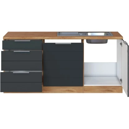 Held Möbel Winkelküche 240 Cm - 270 Cm Matt Grau-Wotaneiche Ohne E-Geräte 5 Held Möbel Winkelküche 240 Cm - 270 Cm Matt Grau-Wotaneiche Ohne E-Geräte – Bild 5