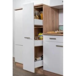 Respekta Küchenzeile KB300ESW 300 Cm Weiß-Eiche Sägerau Nachbildung -Küche Zu Hause 3128832 KB300ESW 20