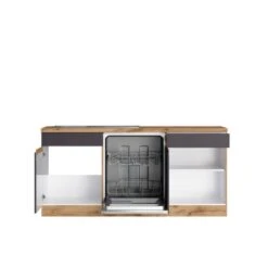 Held Möbel Winkelküche Turin 240 X 240 Cm Graphit-Wotaneiche MitE-Geräten -Küche Zu Hause 3550 11016600 1113.6311 2b