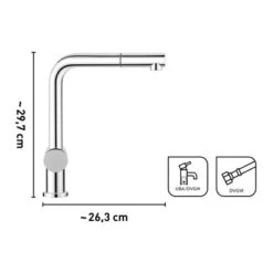 Baliv Küchenarmatur KI-1050 Verchromt 7 Baliv Küchenarmatur KI-1050 Verchromt -Küche Zu Hause 4007874116765 VM01 110920