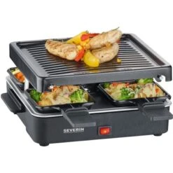 Severin Mini Raclette-Grill RG 2370 Für 4 Pers. 600 W -Küche Zu Hause 4008146036804 4776 3