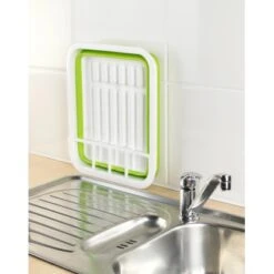 Wenko Geschirrabtropfer Faltbar Weiß-Grün -Küche Zu Hause 4008838164853 ambiente 03