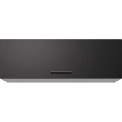 Flex-Well Exclusiv Kurz-Oberschrank Capri 100 X 32 Cm Schwarz Matt-Endgrain Oak -Küche Zu Hause 4047584070209 4051 S 02