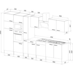 Respekta Economy Küchenzeile KB360EYCMIGKE 360 Cm Cappuccino-Eiche York Nachb. -Küche Zu Hause 4227 4834 KB360EYCMIGKE 04
