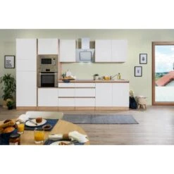 Respekta Premium Küchenzeile Grifflos 335 Cm Weiß Matt-Eiche Sägerau -Küche Zu Hause 444 4384 GLRP335HESWMGKE 2