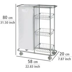 Wenko Sammelwagen Slim 3 Etagen -Küche Zu Hause 454027 1068 04