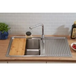 Respekta Einbauspüle Chicago 86 Cm X 50 Cm Edelstahl 31 Respekta Einbauspüle Chicago 86 Cm X 50 Cm Edelstahl -Küche Zu Hause 45546 4384 CHICAGO86X50 12