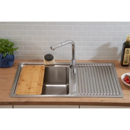 Respekta Einbauspüle Chicago 86 Cm X 50 Cm Edelstahl 12 Respekta Einbauspüle Chicago 86 Cm X 50 Cm Edelstahl – Bild 12