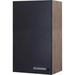 Flex-Well Exclusiv Hängeschrank Groß Lara 50 X 89 Cm Anthrazit-San Remo Eiche