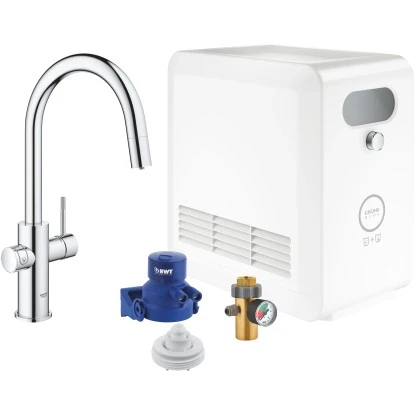 Grohe Mono Armatur Set Blue Professional Chrom 1 Grohe Mono Armatur Set Blue Professional Chrom