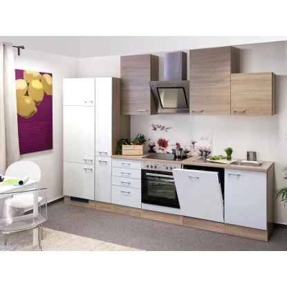 Flex-Well Classic Küchenzeile Florida 310 Cm Sonoma Eiche-Weiß 1 Flex-Well Classic Küchenzeile Florida 310 Cm Sonoma Eiche-Weiß