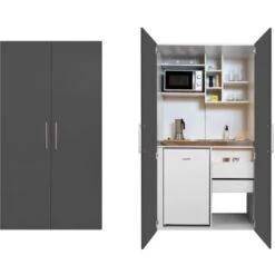 Respekta Schrankküche SKWGMIC Reversibel Grau-Weiß 26 Respekta Schrankküche SKWGMIC Reversibel Grau-Weiß -Küche Zu Hause 5317243 4384 06