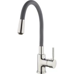 Verosan Küchenarmatur Barcelona Chrom Schlauch Grau