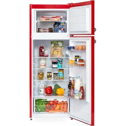 Respekta Kühl-Gefrierkombination KS144 Vintage VC Rot 5 Respekta Kühl-Gefrierkombination KS144 Vintage VC Rot – Bild 5