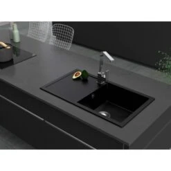 Miló Einbauspüle Granitverbundstoff Blissano 76 Schwarz -Küche Zu Hause 5903140018100 30