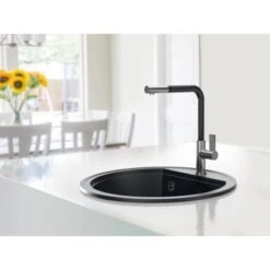 Miló Einbauspüle Granitverbundstoff Olli 51 Graphit -Küche Zu Hause 5903140018346 30